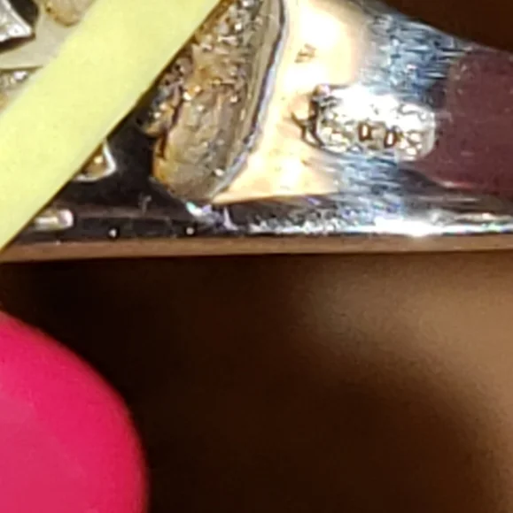 Sz 10, White Diamond Crossover Ring, 925 Silver/w Platinum, 0.48 carats, NWT - Picture 7 of 9